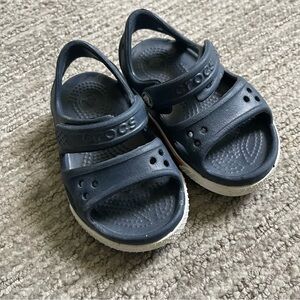 CROCS Kids Shoes in Navy and White